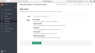 Web hooks