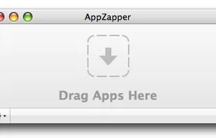Drag an application to the AppZapper window to "zap" them