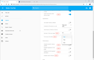 Better OneTab screenshot 1