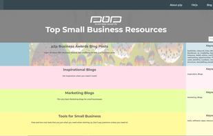 p2p Business Awards curated small business resources