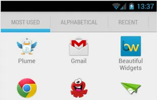 Quad drawer screenshot 1