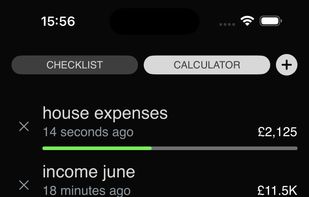 Checklist Calculator Pro screenshot 1