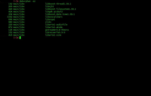 deborphan screenshot 1