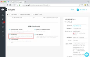 Dashboard - Bug report
