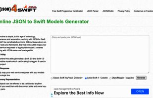 Json4Swift screenshot 1