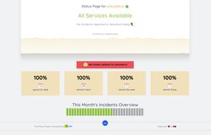 Hosted Status Page screenshot 1