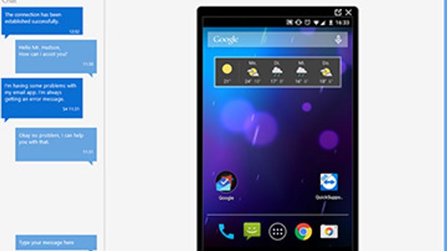 TeamViewer QuickSupport Remotely control mobile devices like