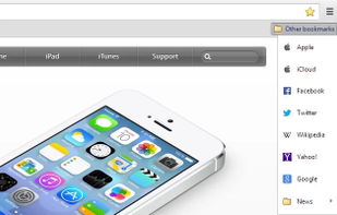 iCloud Bookmarks screenshot 2