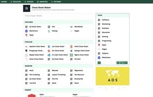 Cheat Sheet Maker screenshot 1