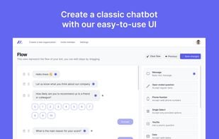 Create a classical chatbot with pre-defined steps for collecting responses instead of boring forms.