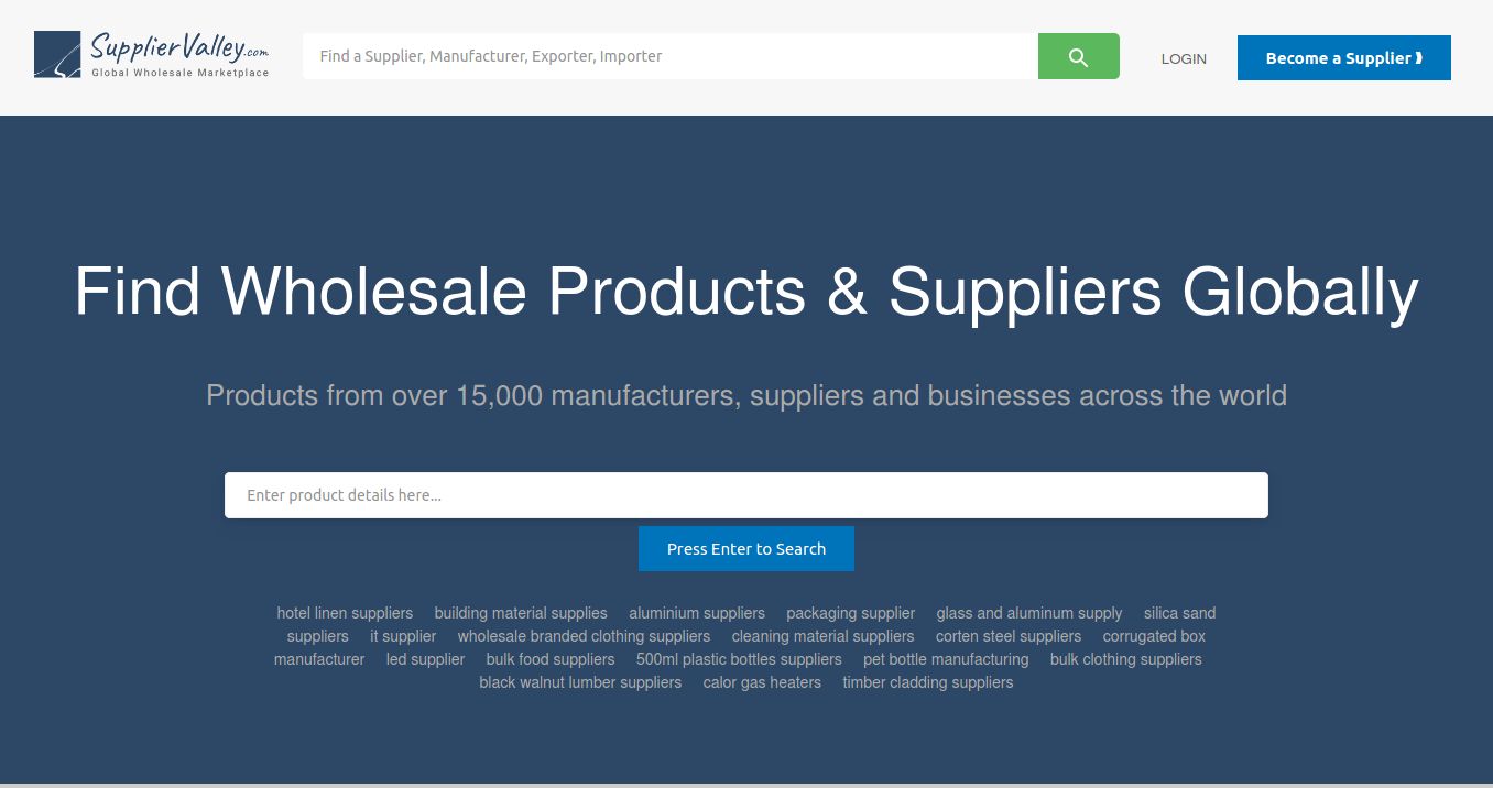 SupplierValley.com: Finding Wholesale Suppliers, B2b Companies, And ...