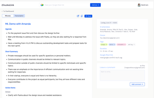 MinutesLink  screenshot 2