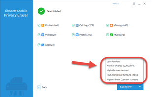 Jihosoft Mobile Privacy Eraser screenshot 1