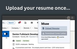 Upload your resume once...