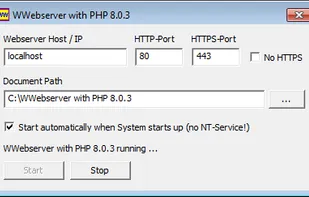 Windows Webserver screenshot 1