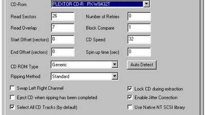 The setup screen for your CD-ROM