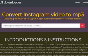 IgMp3 - Instagram Mp3 Converter screenshot 1