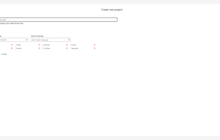 Select source language and target language(s)