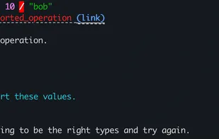 Detailed error messages.