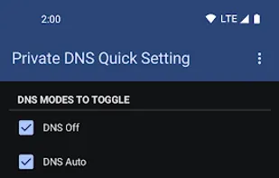 Private DNS Quick Setting screenshot 1
