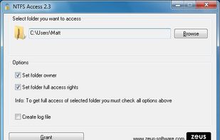 NTFS Access screenshot 1