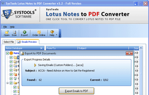 Export Lotus Notes to PDF