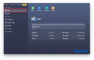 iBoysoft NTFS for Mac screenshot 1