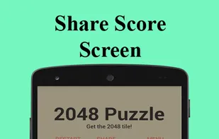 2048 puzzle game screenshot 1