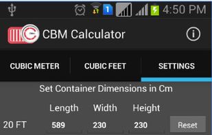 Define Container for calculation