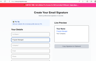 ProSignature screenshot 1