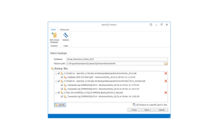 ApexSQL Restore screenshot 1