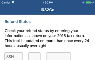 IRS2Go screenshot 1
