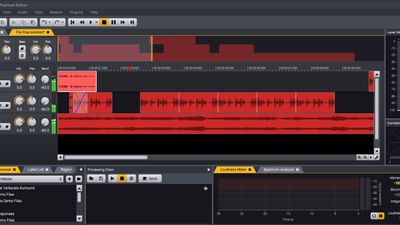 Multitrack audio editing in Acoustica 7.