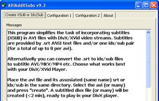 AVIAddXSubs screenshot 1