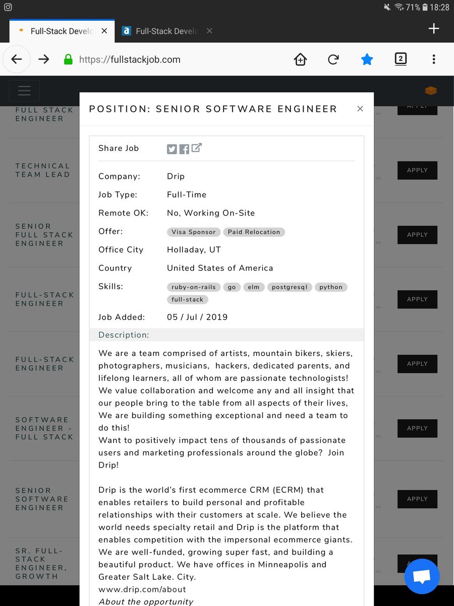 remote full stack .net developer jobs