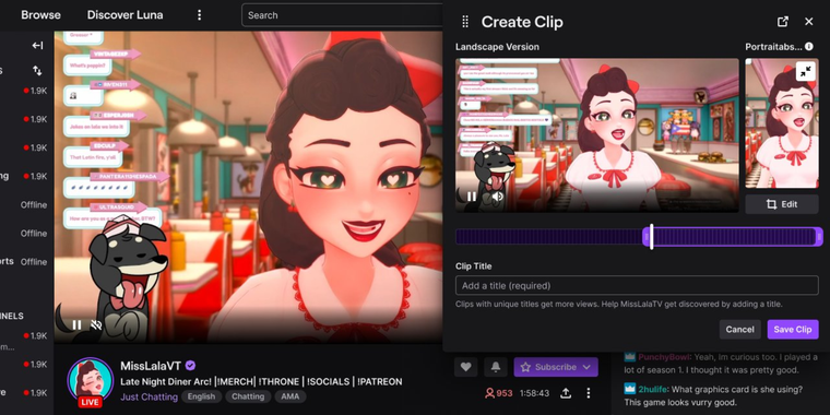 Twitch tests seamless clip creation without pausing the stream image