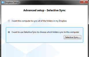 Use Selective Sync
