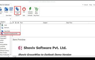 Shoviv Groupwise to PST converter screenshot 3