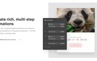 Build website animations and interactions visually
