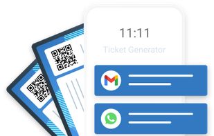 Send tickets via email, WhatsApp, or SMS.