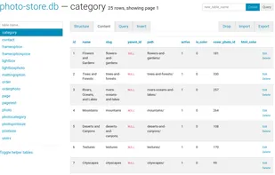 SQLite Web screenshot 1