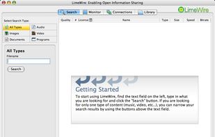LimeWire screenshot 1