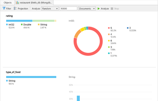 Schema Analysis feature of Navicat for MongoDB