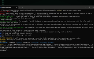 Auto-GPT screenshot 1