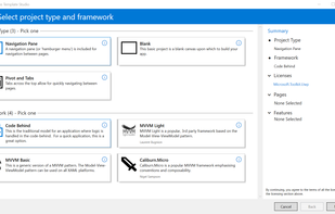 Windows Template Studio screenshot 1