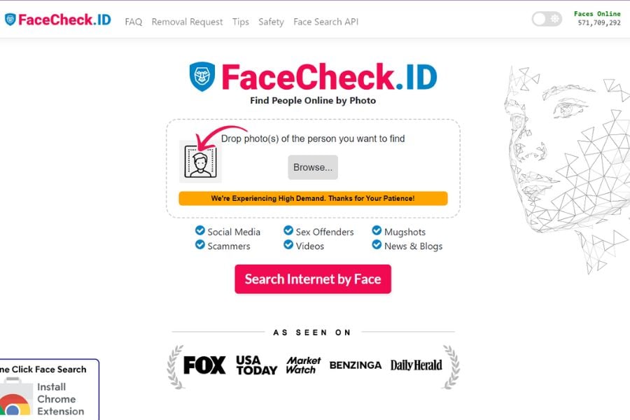 FaceCheck Alternatives Top 1 Image Search Engines & Similar sites