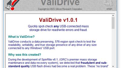 ValiDrive screenshot 1