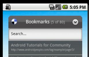 Bookmark home widget