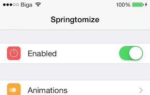 Springtomize screenshot 1