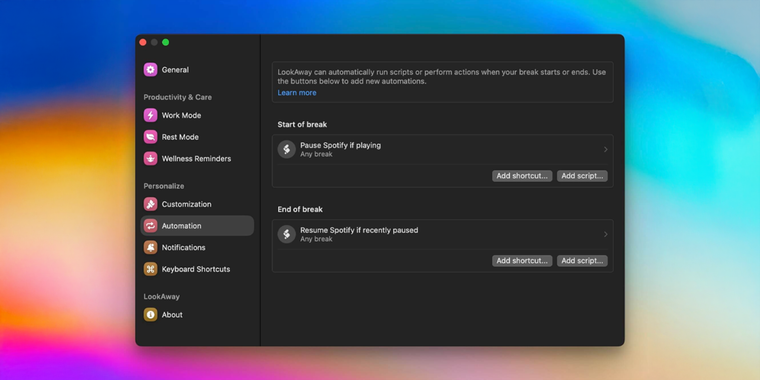 LookAway launches version 1.11 with new Automations, Focus Filters and more image